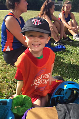 Young boy in baseball cap