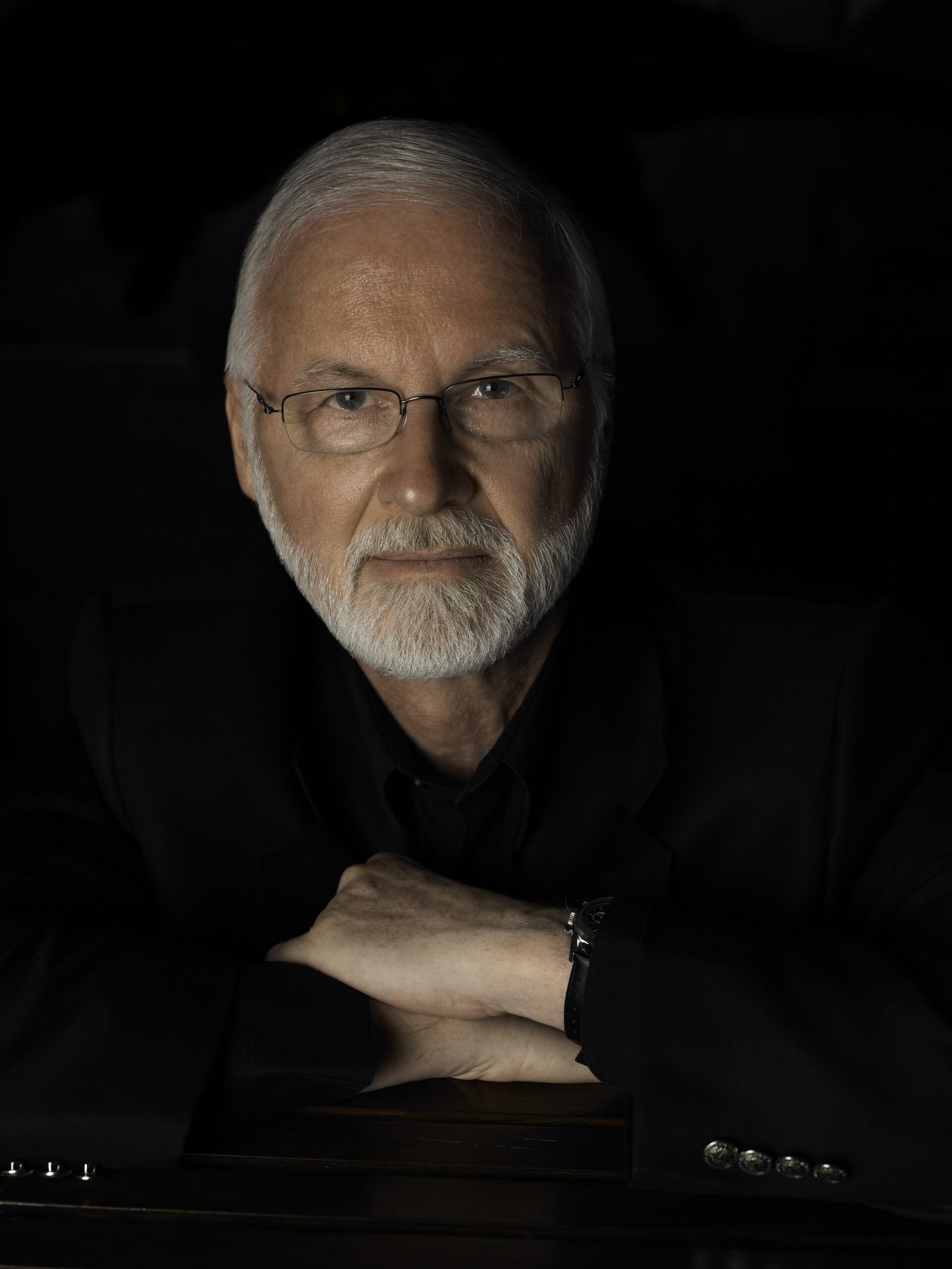 Man wearing black