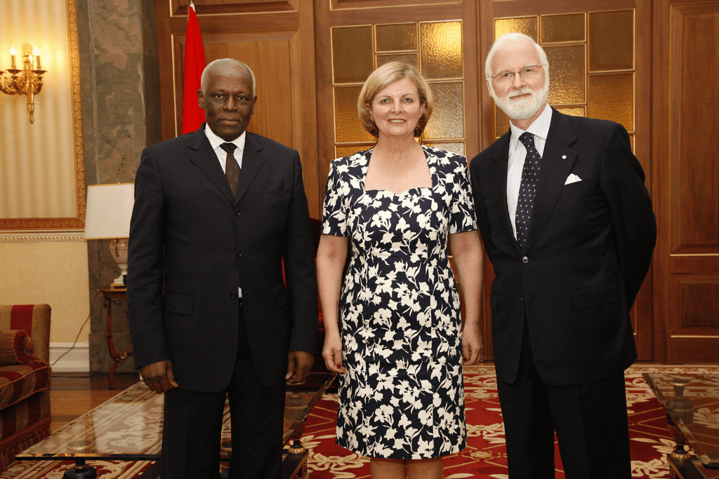RRF and Mary meet with President dos Santos of Angola
