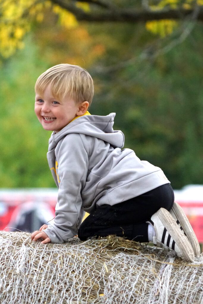 Young boy smiling